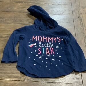 Carter's Navy Hoodie with Star Design